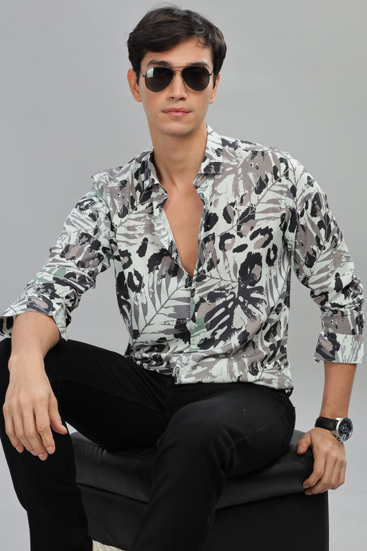 Shadow Tropic Print Shirt