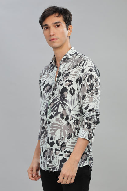 Shadow Tropic Print Shirt