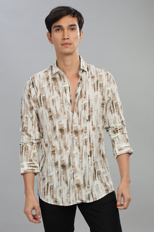 Oldlove Earthstroke Print Shirt