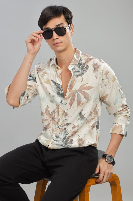 Oldlove Desert Drift Floral Print Shirt