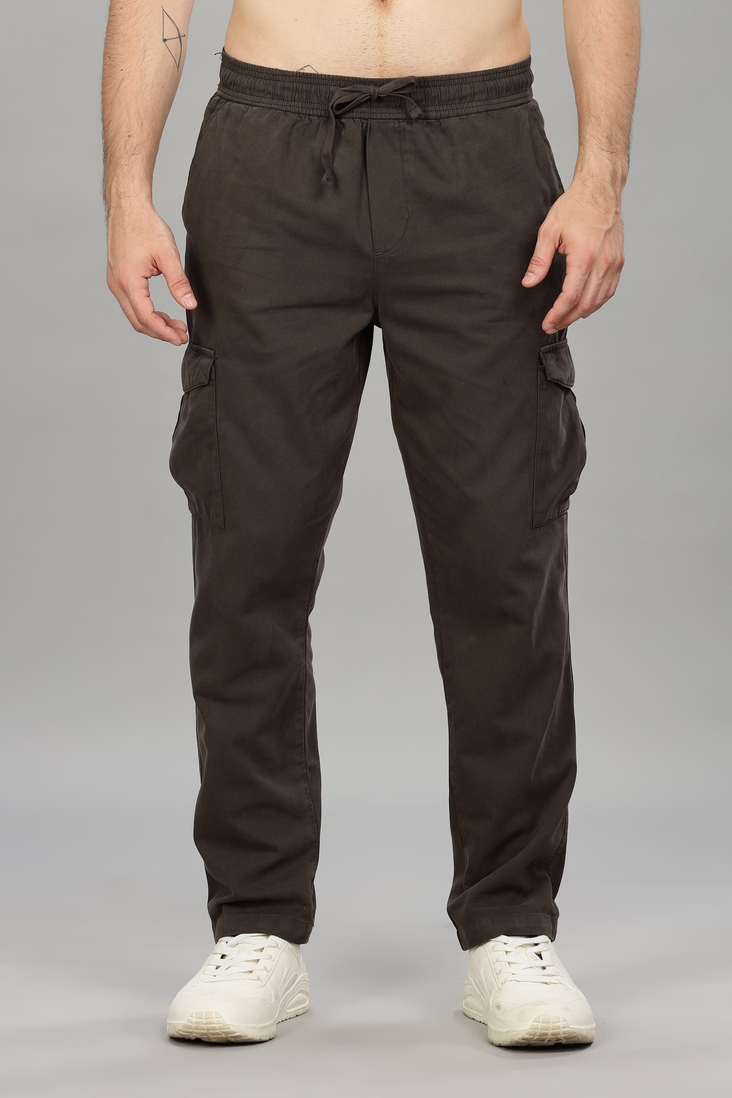 Oldlove Brown Baggy Pant