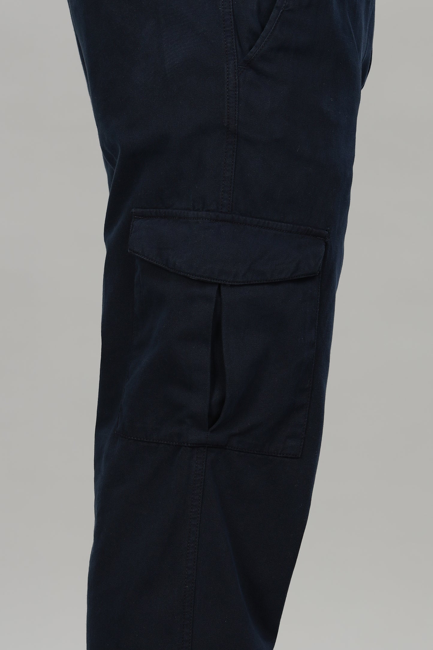 Oldlove Navy Blue Baggy Pant