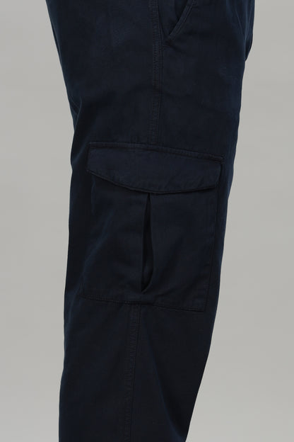Oldlove Navy Blue Baggy Pant