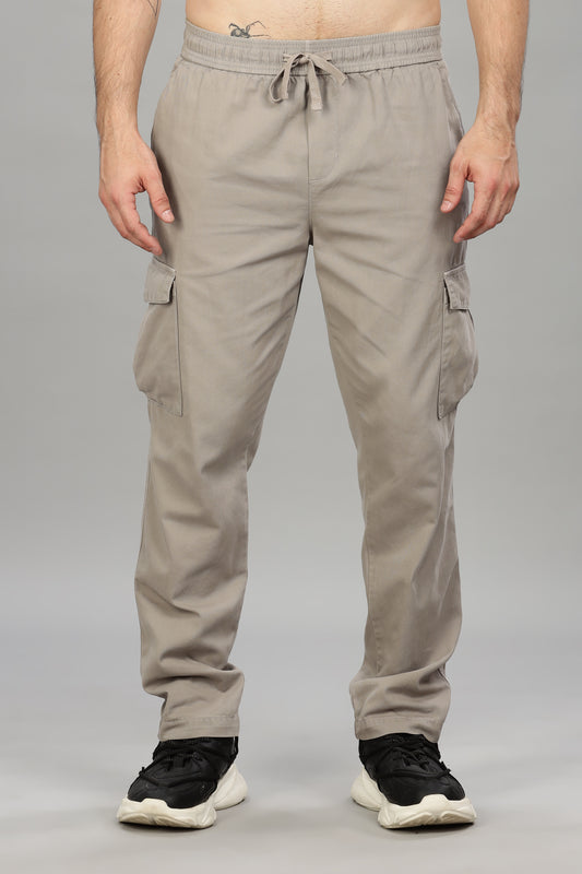 Oldlove Beige Baggy Pant