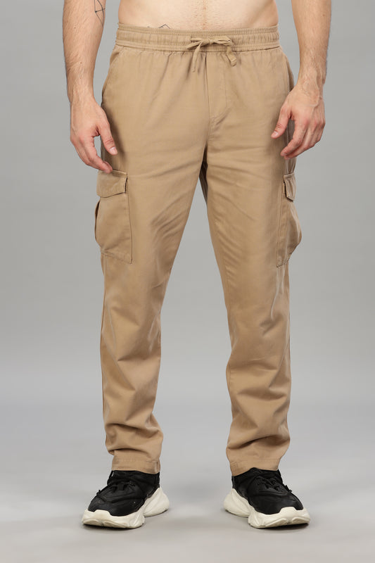 Oldlove Kaki Brown Baggy Pants