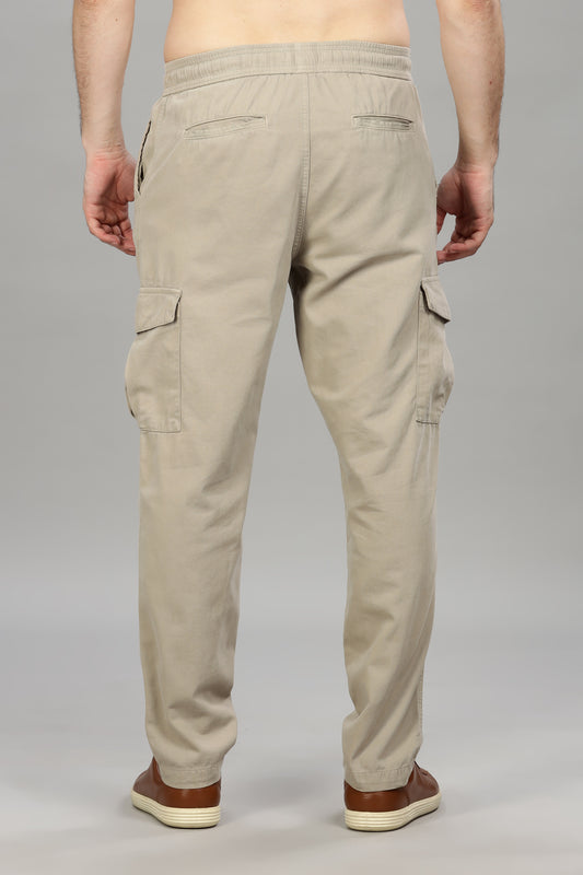 Oldlove  Cream Baggy Pants