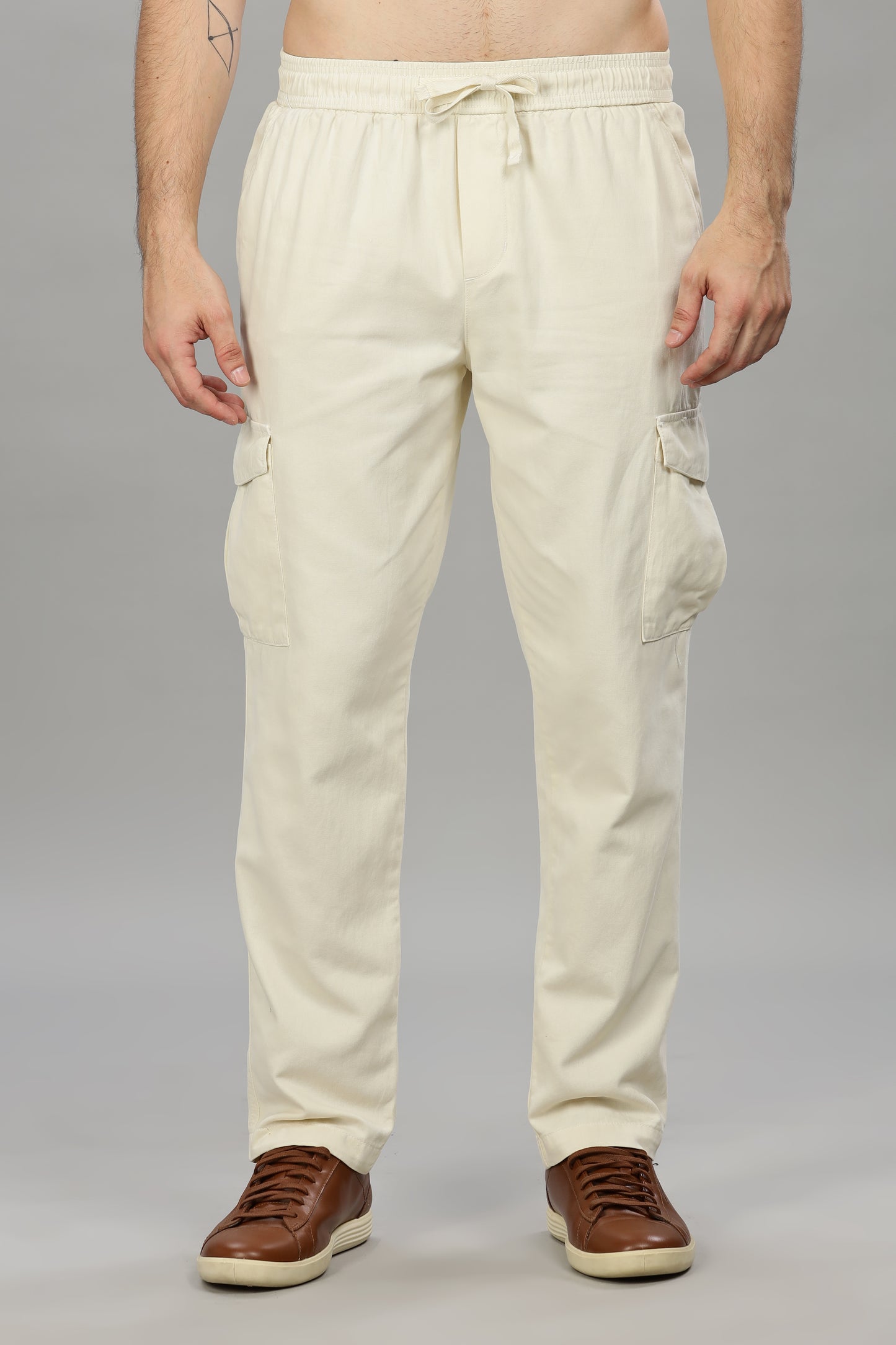 Oldlove Off-white Baggy Pant