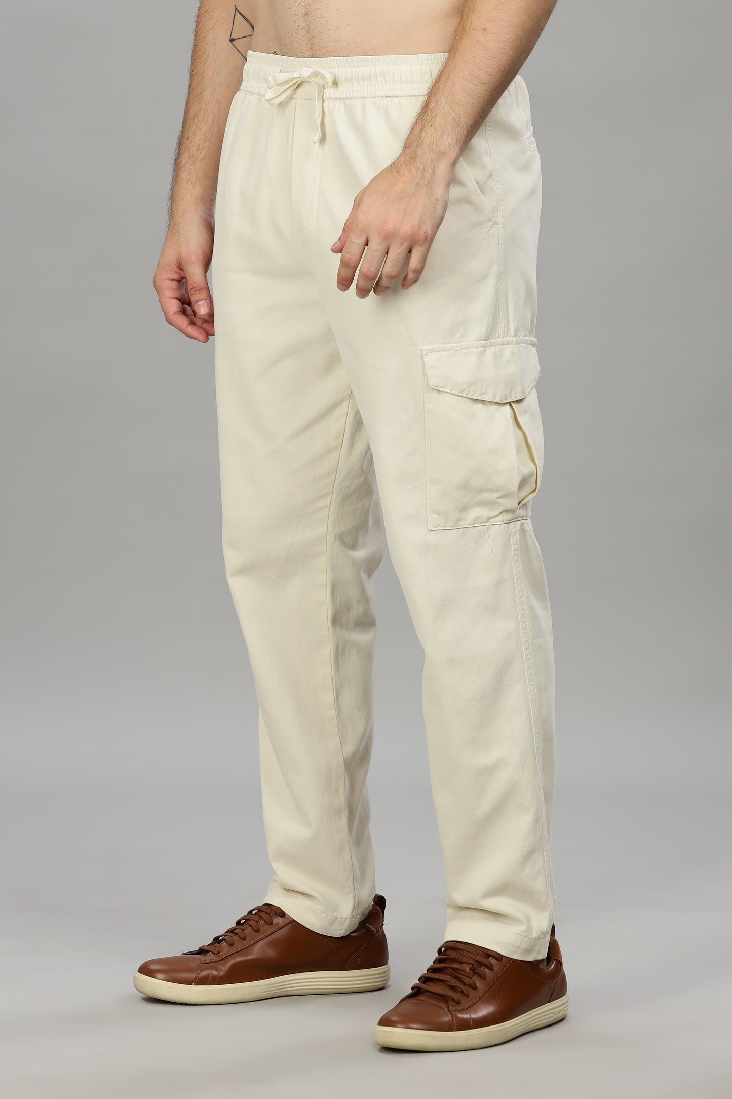 Oldlove Off-white Baggy Pant
