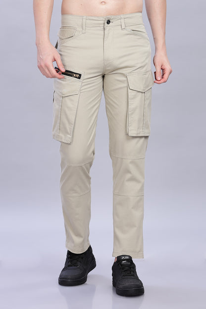 Pale Sandy Korean zipper adventure pants