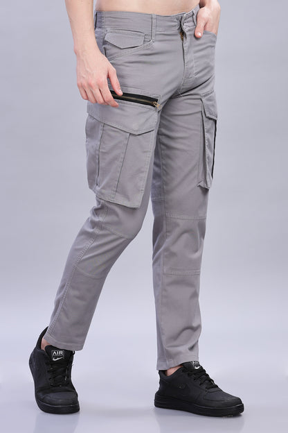 Grey Korean zipper adventure pants