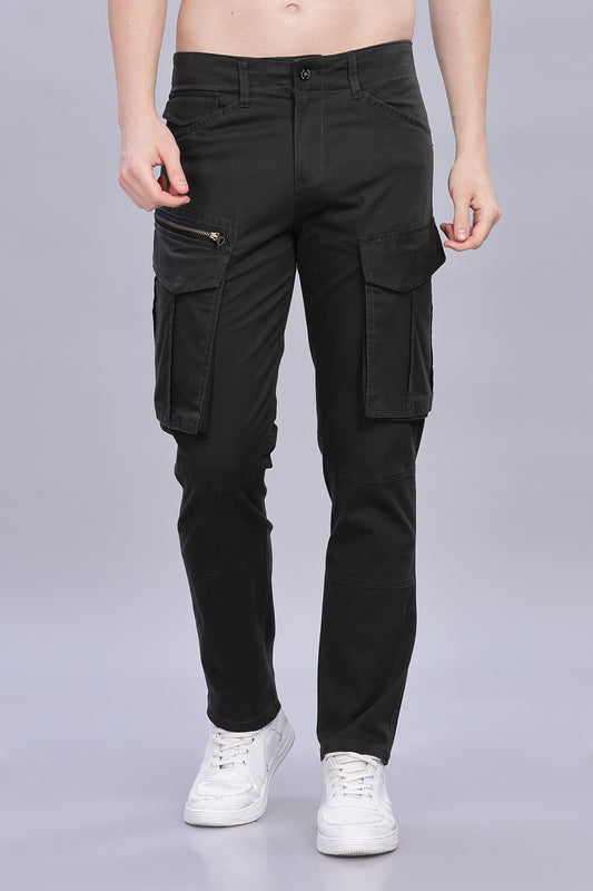 Army green Korean zipper adventure pants