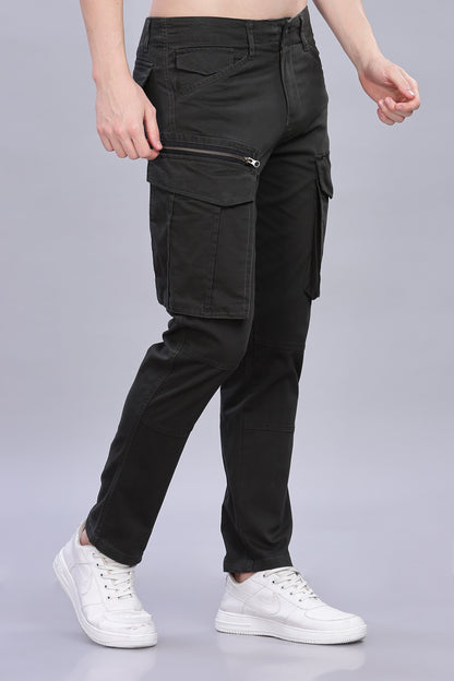 Army green Korean zipper adventure pants