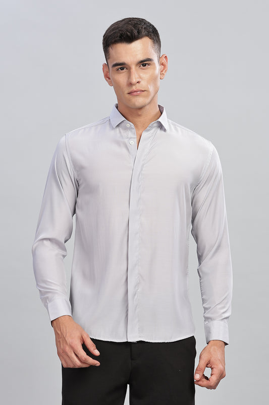 Oldlove Silky Grey Shirt