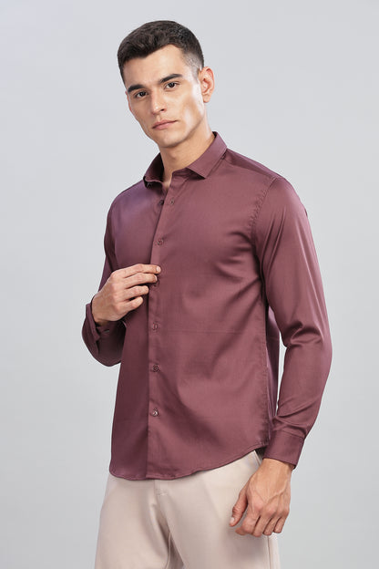 Rich Maroon Formal Shirt