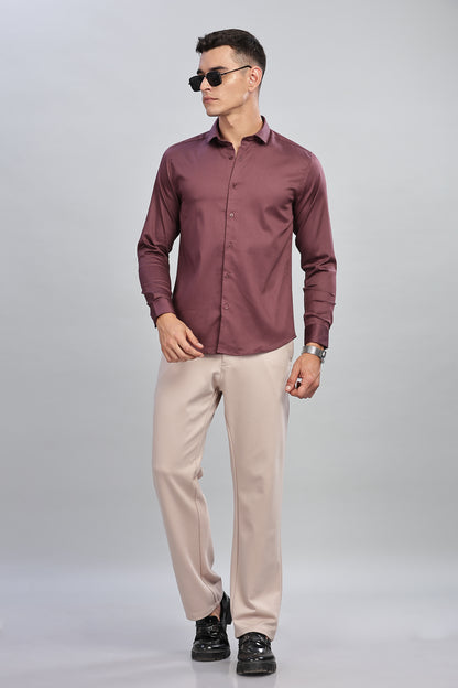Rich Maroon Formal Shirt