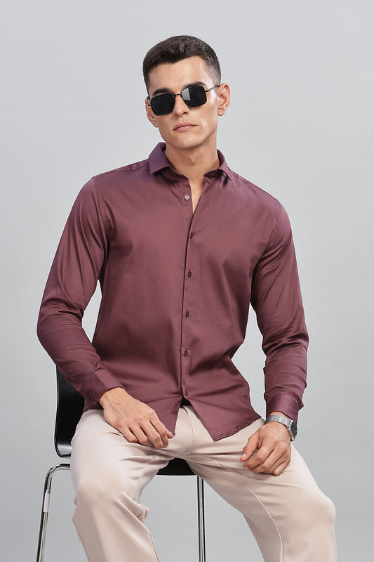 Rich Maroon Formal Shirt