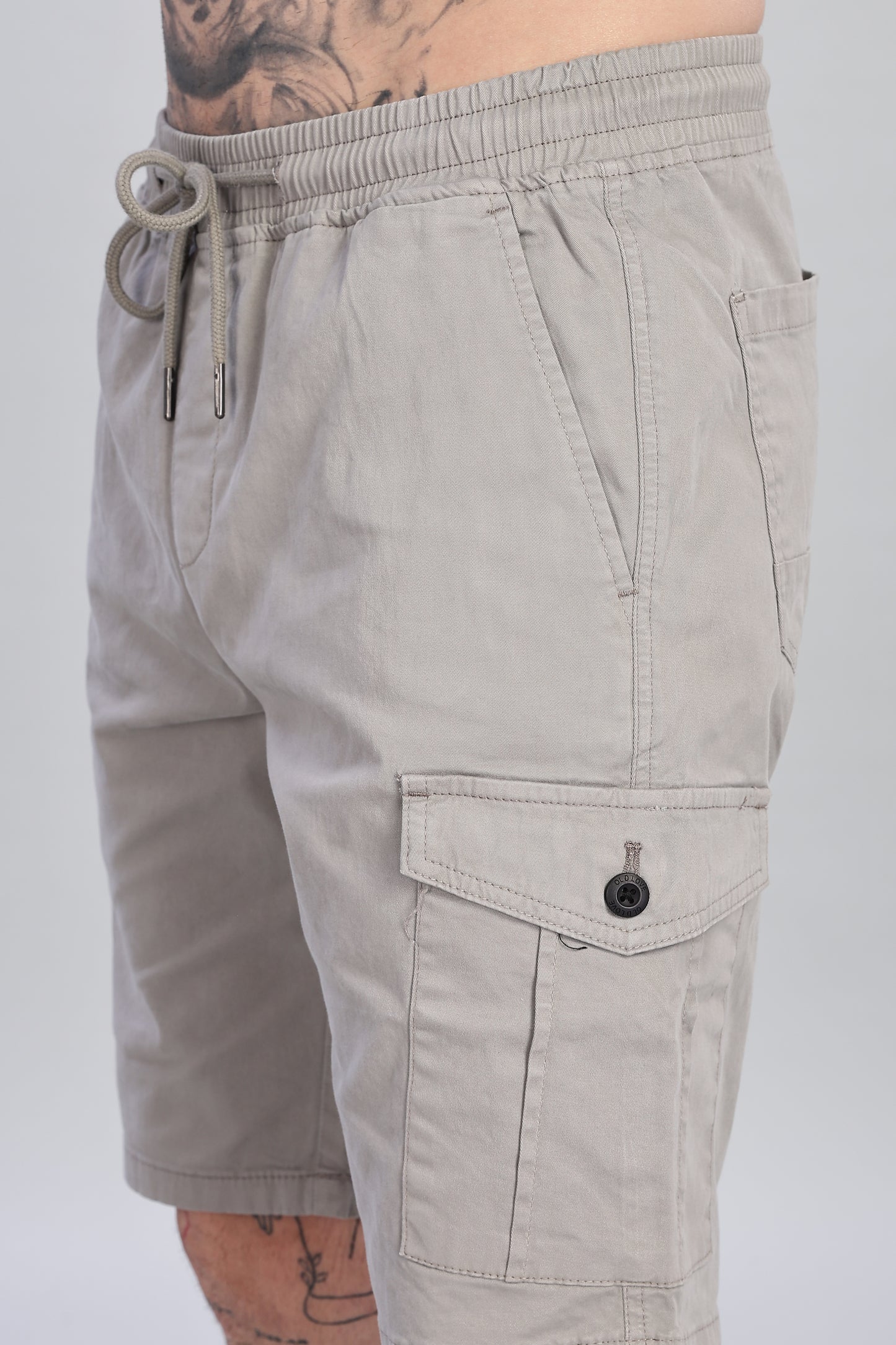 Oldlove Smoke Gray Cargo Shorts