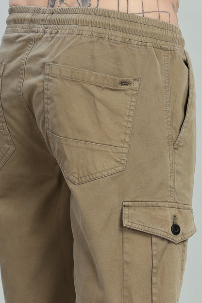 Oldlove Beige Cargo Shorts