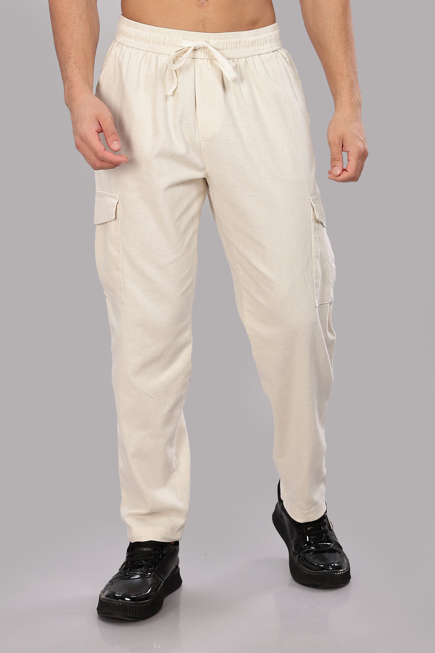 Off-White Relaxed Fit Korean Trousers
