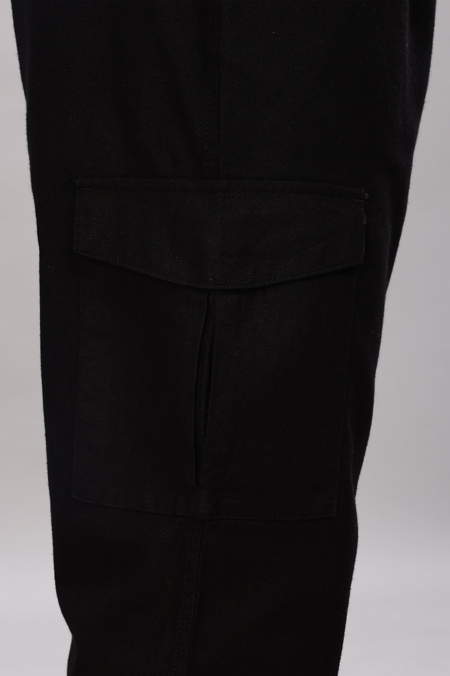 Black Relaxed Fit Korean Trousers