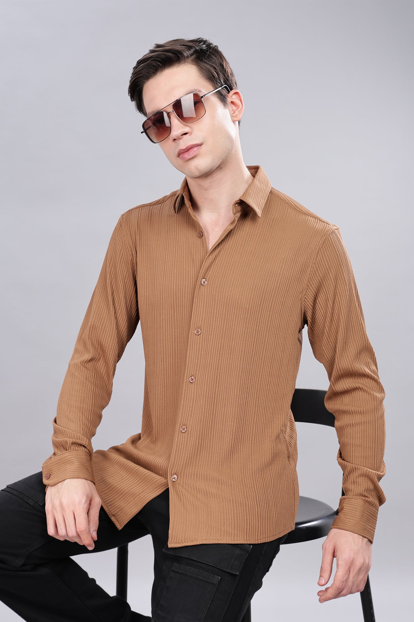 Pleat-Creased Shirt