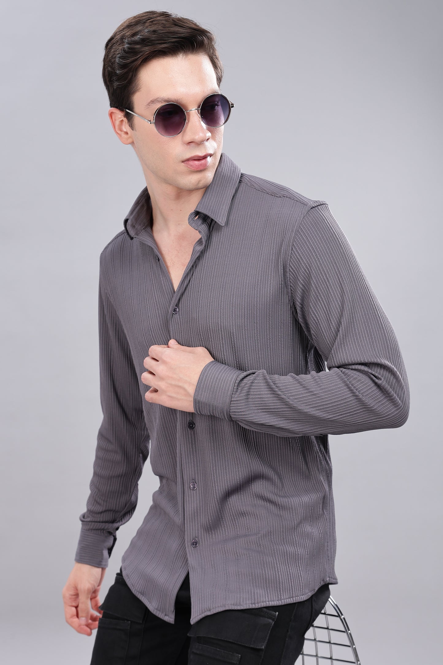 Pleat-Creased Shirt