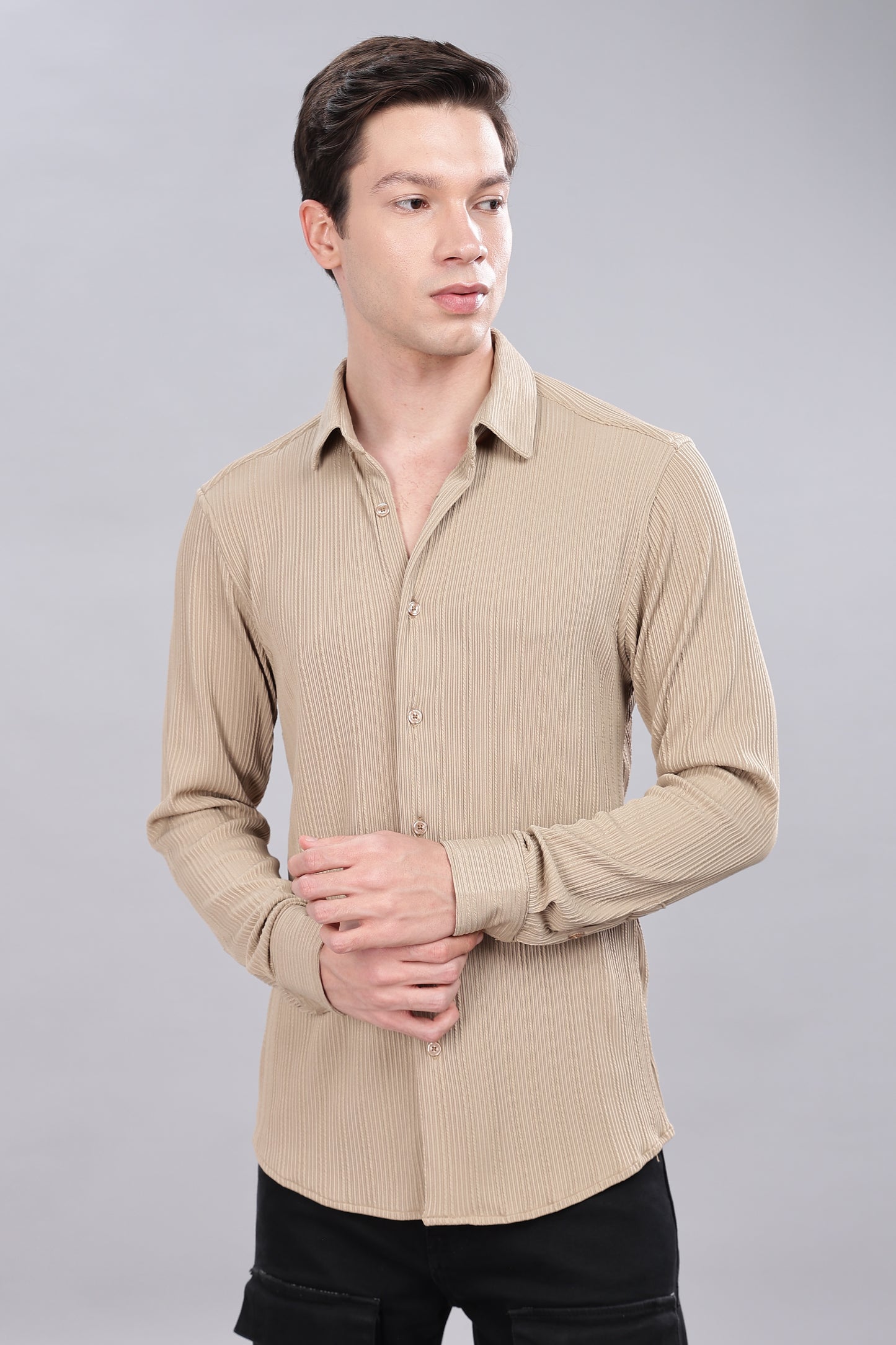 Pleat-Creased Shirt