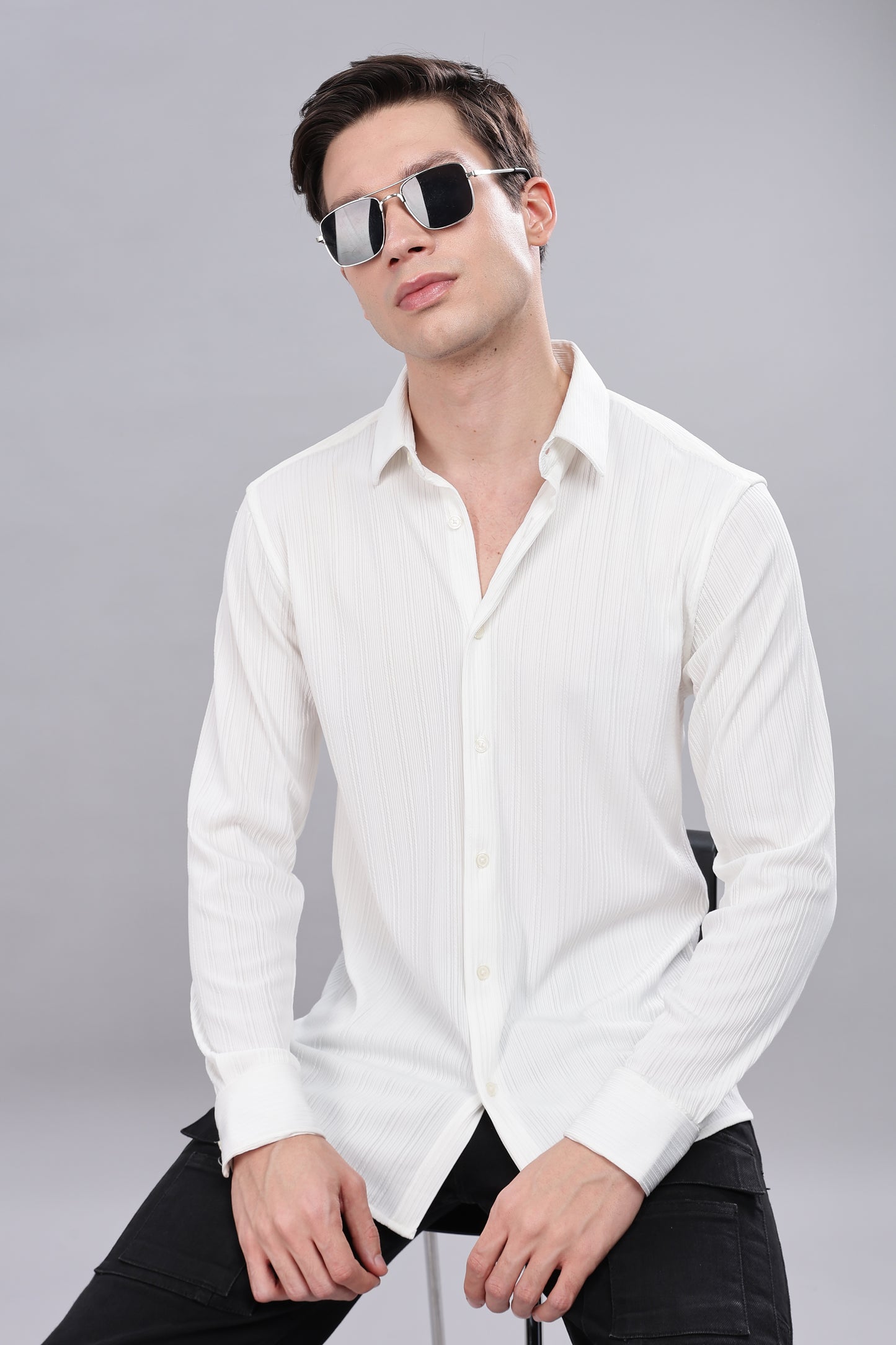 Pleat-Creased Shirt
