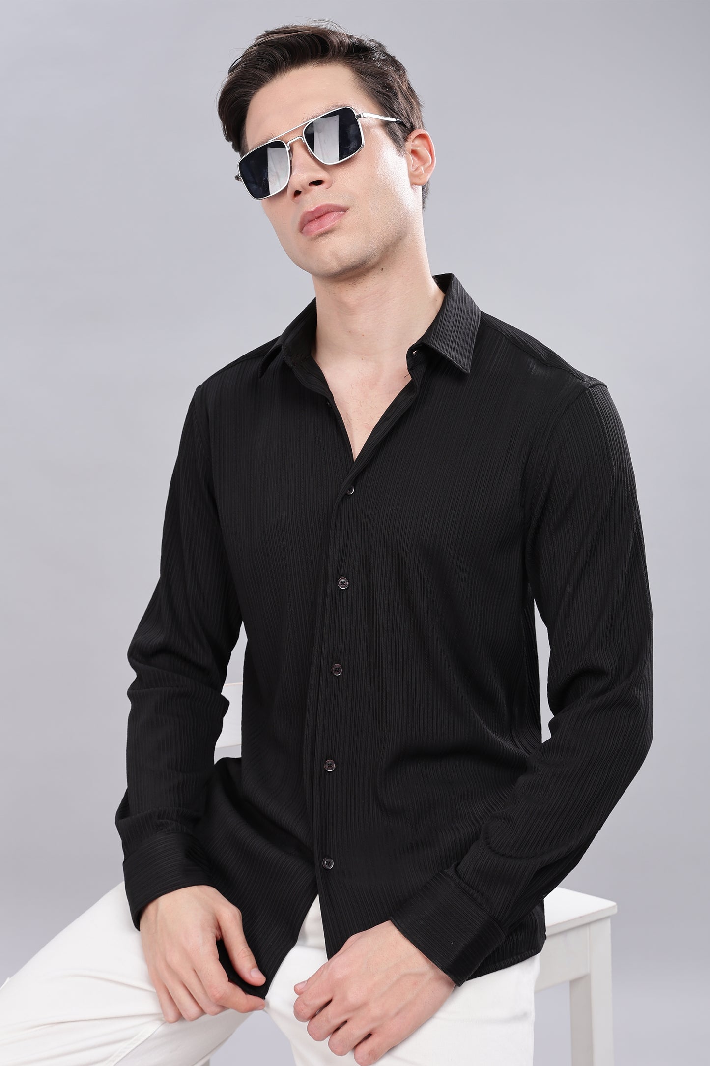 Pleat-Creased Shirt