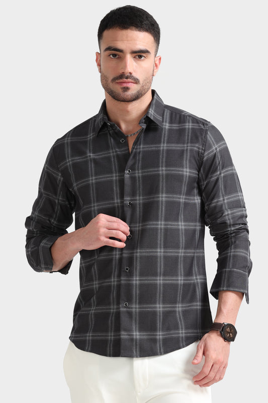 Black & Grey Checks Shirt