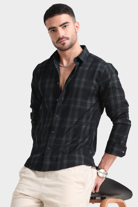 Men’s Green Checks Shirt