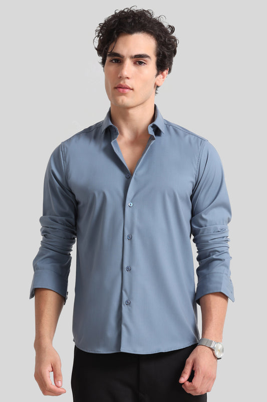 Trendy Light Blue Formal Shirt