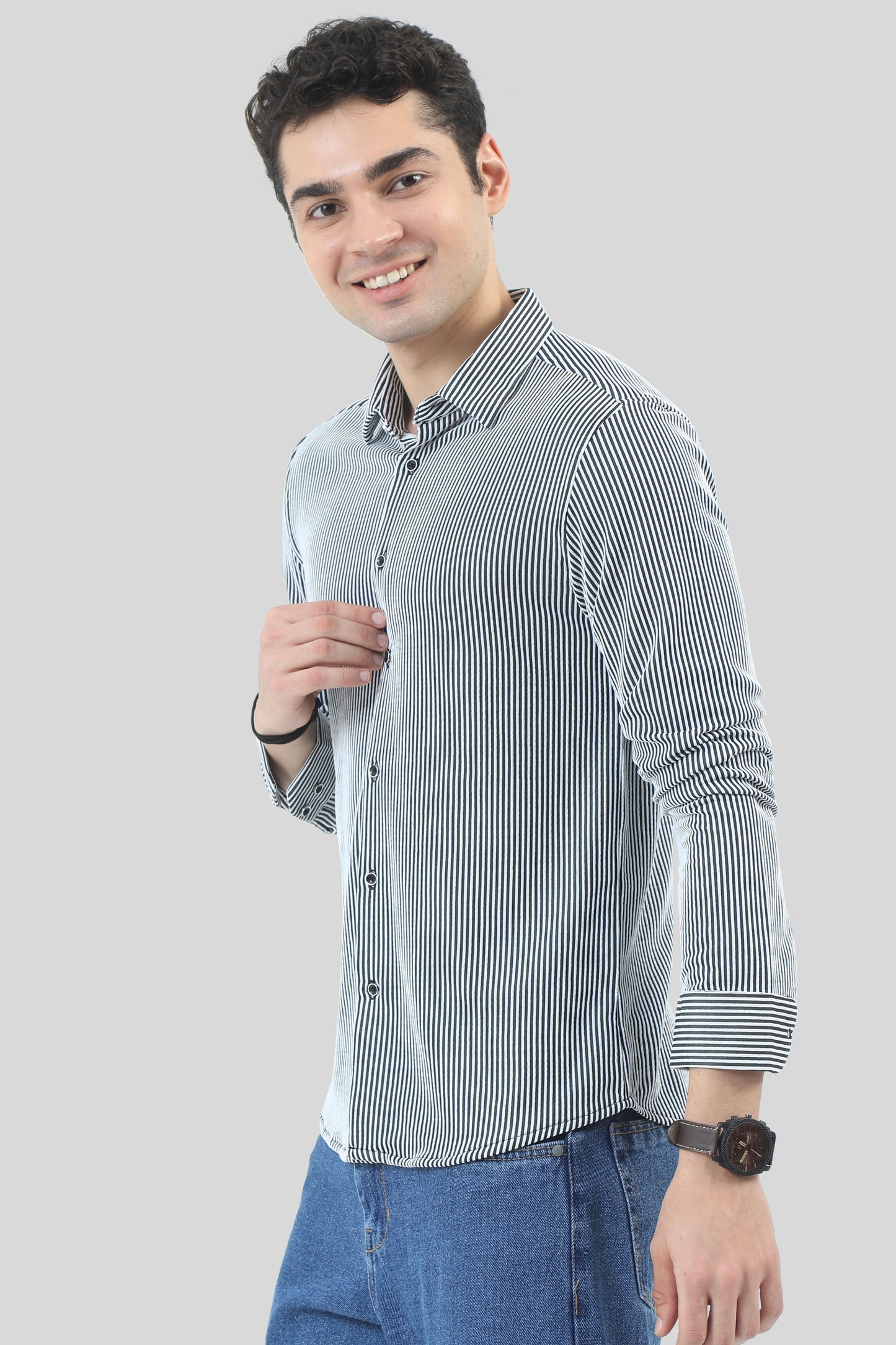 Black Striped  Shirt