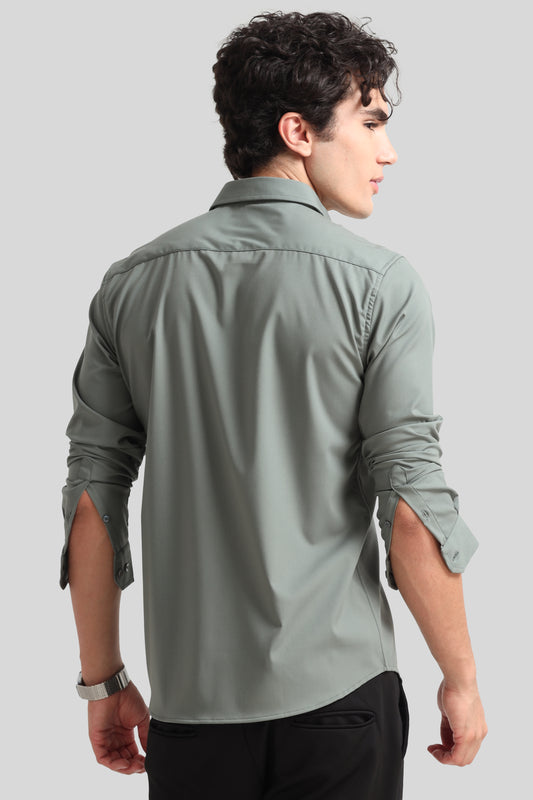 Trendy Light Green Formal Shirt
